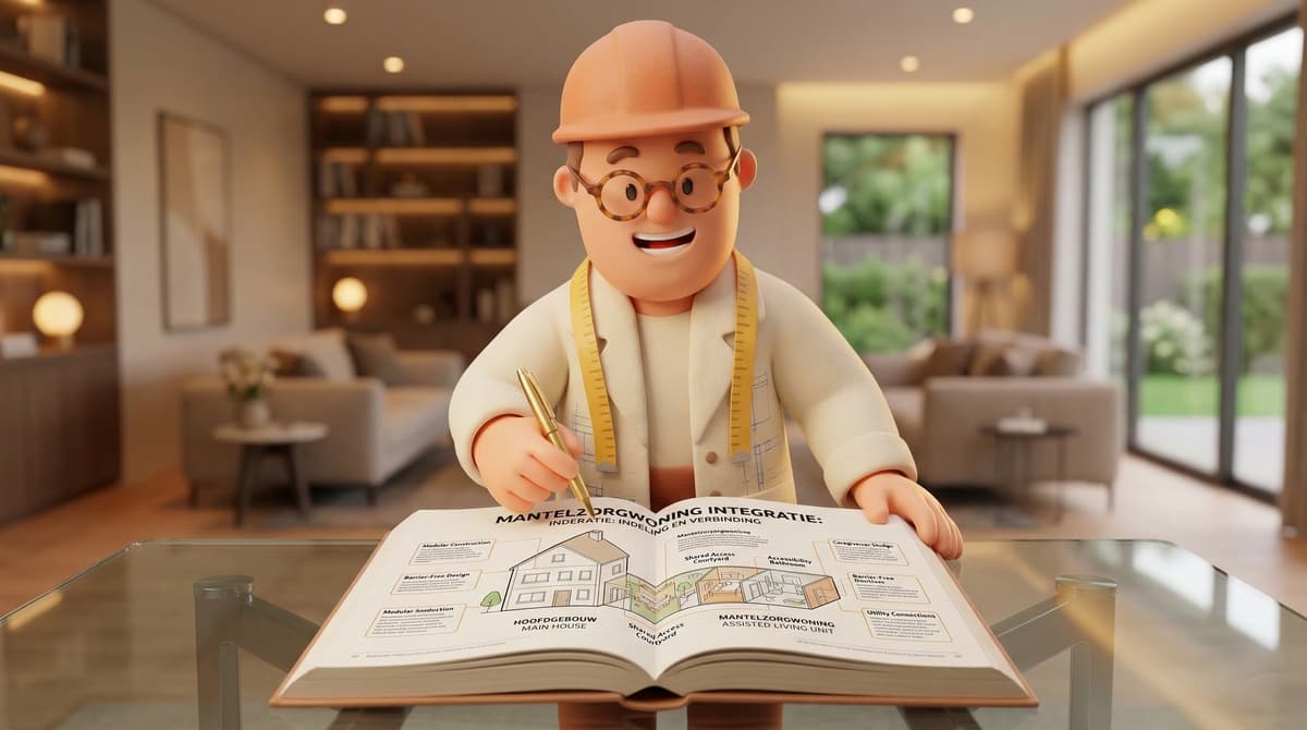 Zelfstandige mantelzorgwoning naast een gezinshuis, uitleg over wat een mantelzorgwoning is